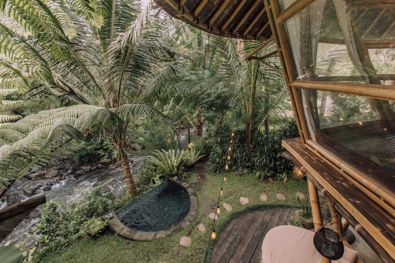 Hideout Eco Bamboo House Bali Villa Selat Exterior photo