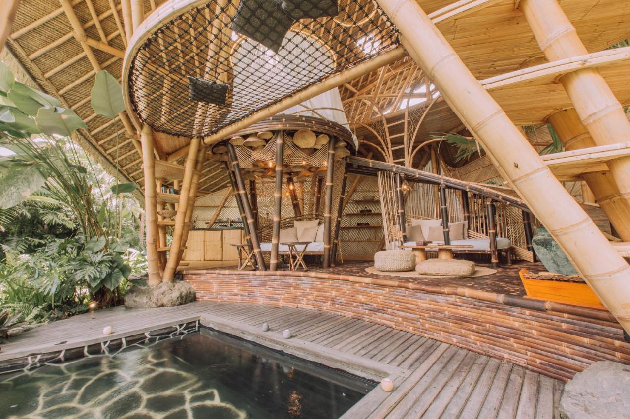 Hideout Eco Bamboo House Bali Villa Selat Exterior photo