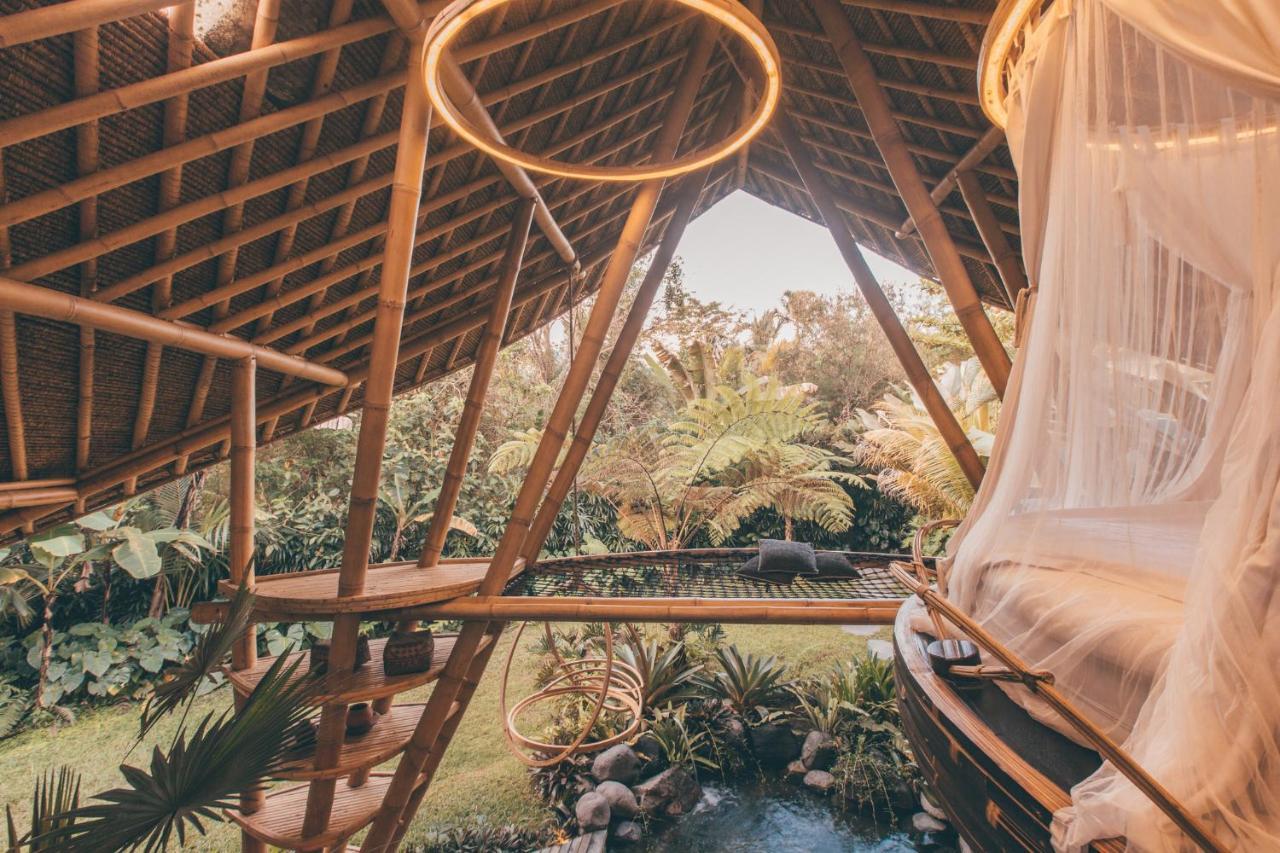 Hideout Eco Bamboo House Bali Villa Selat Exterior photo